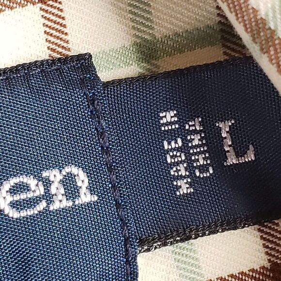 Polo Ralph Lauren Oxford Mens Large Multi Neutral Check LS Button Down Shirt - Picture 8 of 11